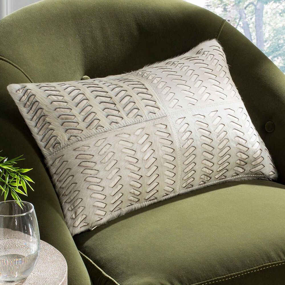 Safavieh Dash 12"x20" Pillow in White, , large