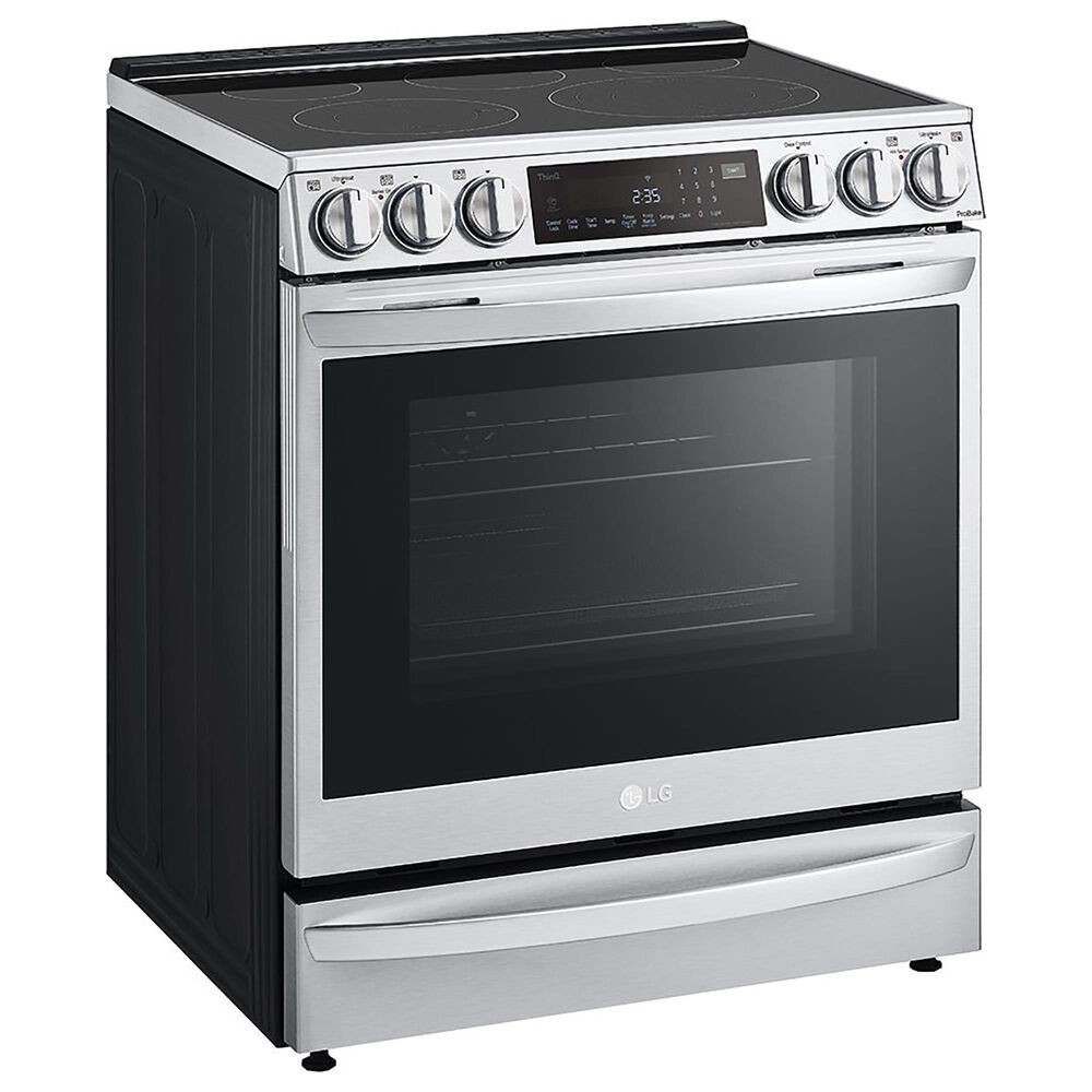 LG 6.3 Cu. Ft. Smart Wi-Fi Enabled ProBake Convection InstaView Slide-In Electric Range with Air Fry and Glass Cooktop in Stainless Steel, , large