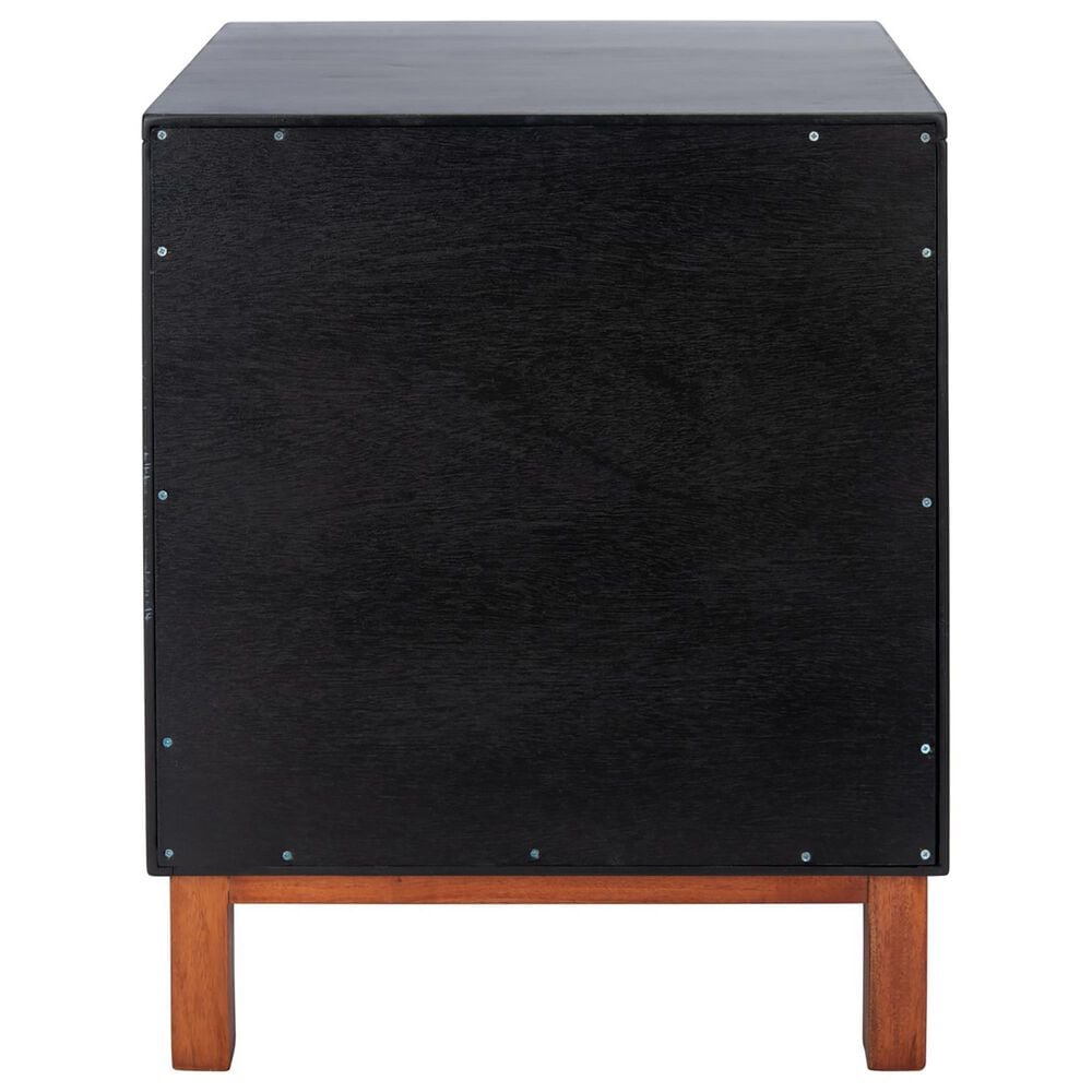 Safavieh Tegan 2-Drawer Nightstand in Black, , large