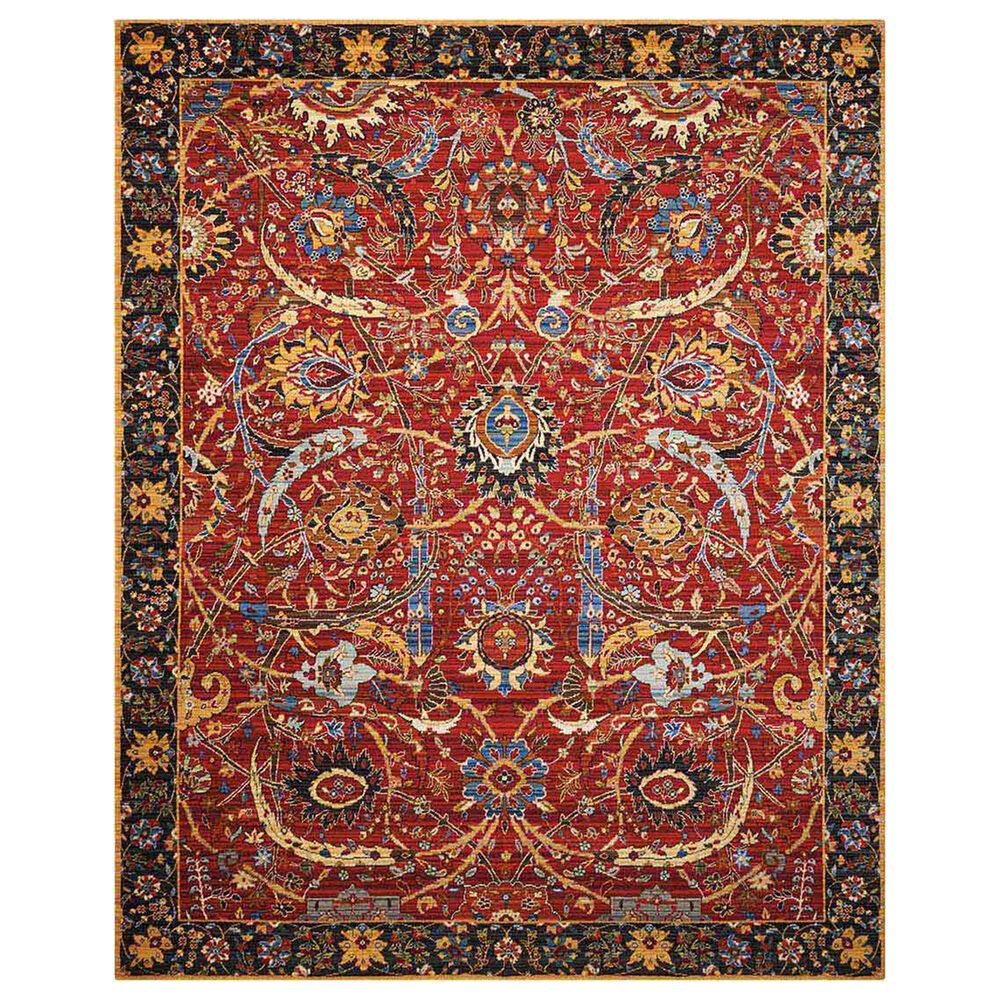 Nourison Rhapsody RH015 9"9" x 13" Red Area Rug, , large