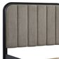 Millenium Rowanbeck Queen Upholstered Panel Bed in Black Finish, , large