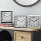 Maple and Jade Square Traditional Table Clock in Multicolor (Set of 3), , large