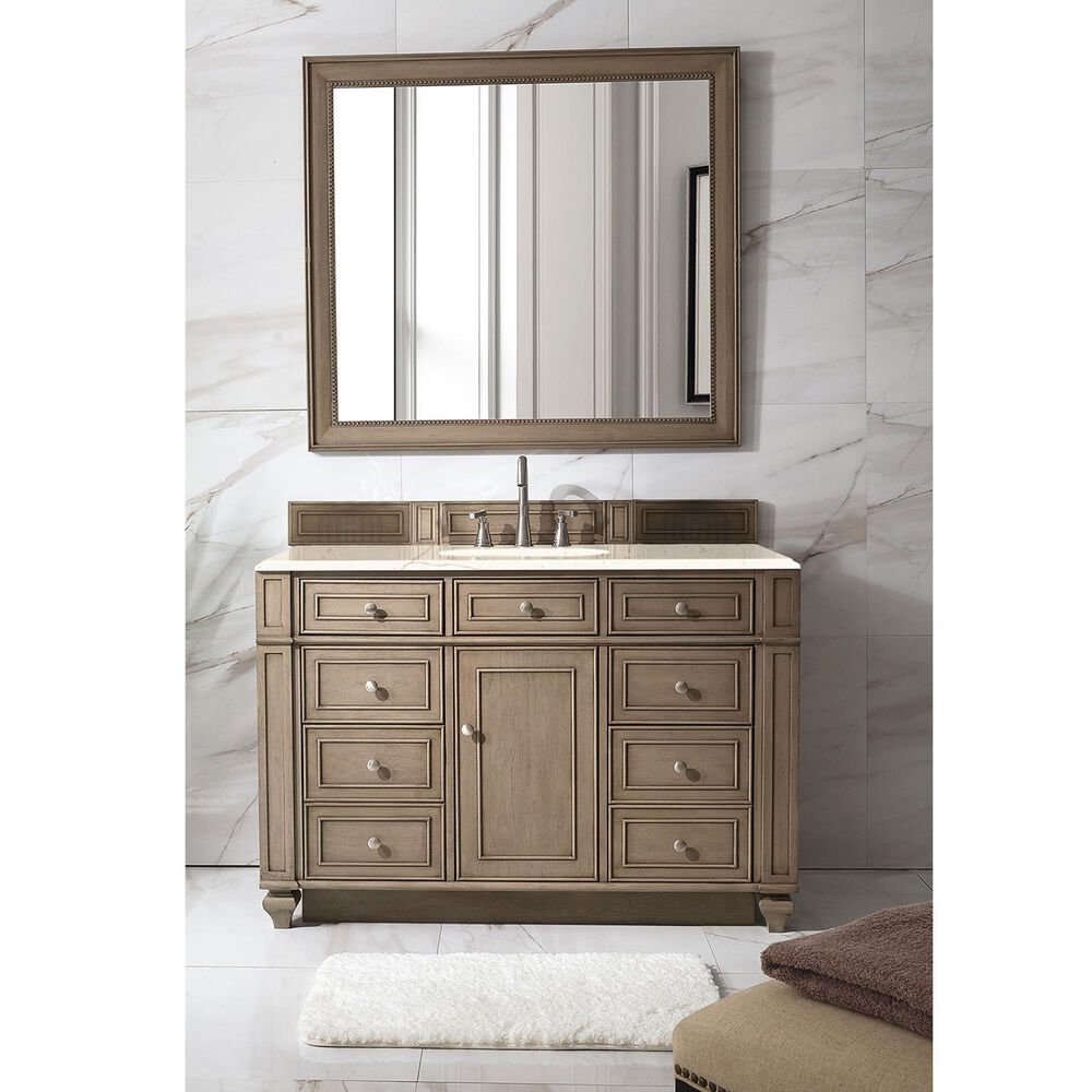James Martin Bristol 48" Single Bathroom Vanity in Whitewashed Walnut