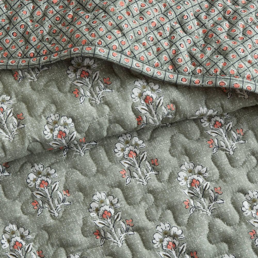 Hampton Park Linwood 3-Piece King/California King Quilt Set in Sage Green, , large