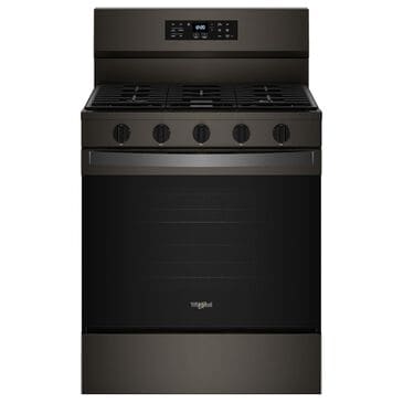 Whirlpool 5.0 Cu. Ft. Freestanding Gas Range with Air Cooking Technology in Black Stainless Steel, , large