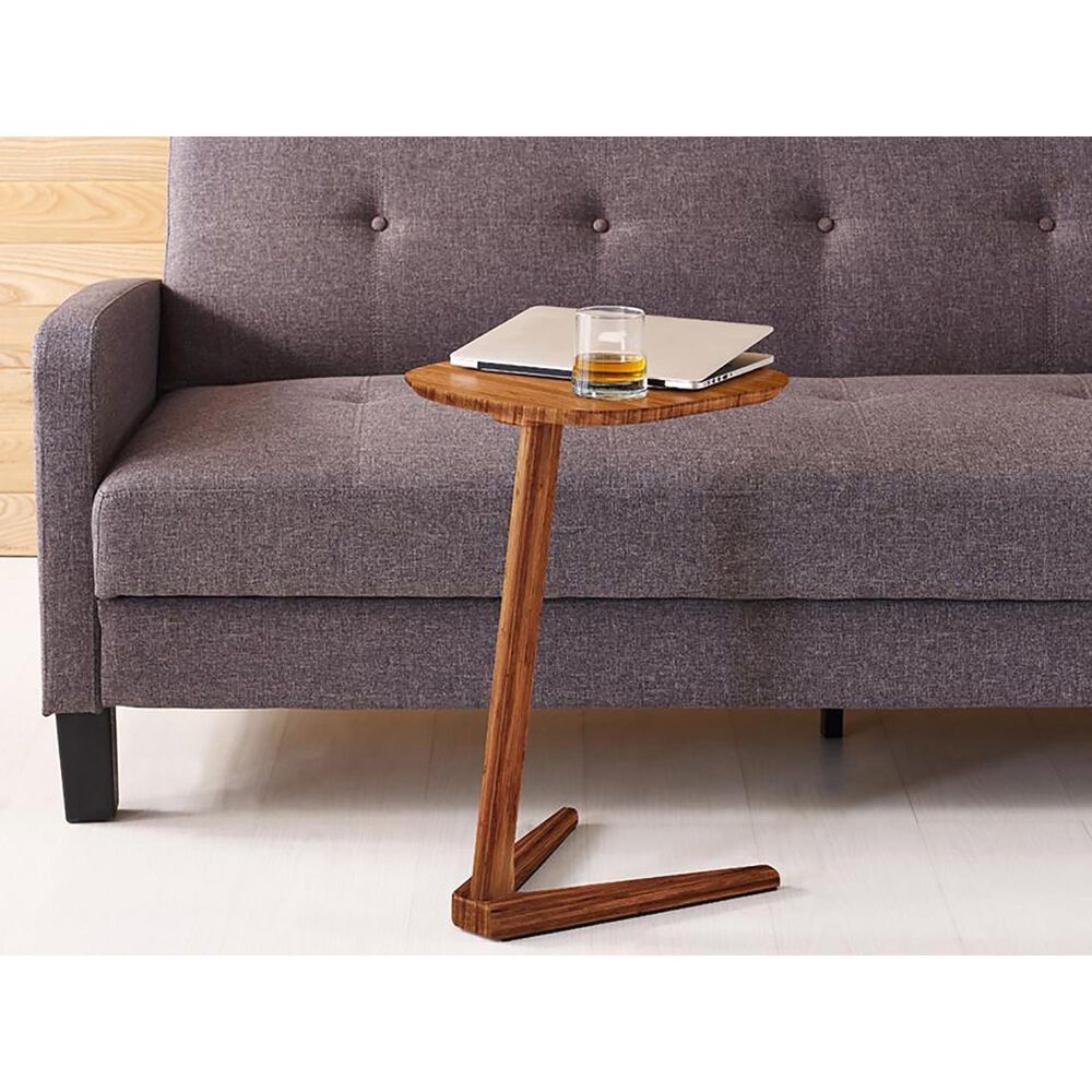 Natural Bamboo Furnishings Side Table in Amber, , large