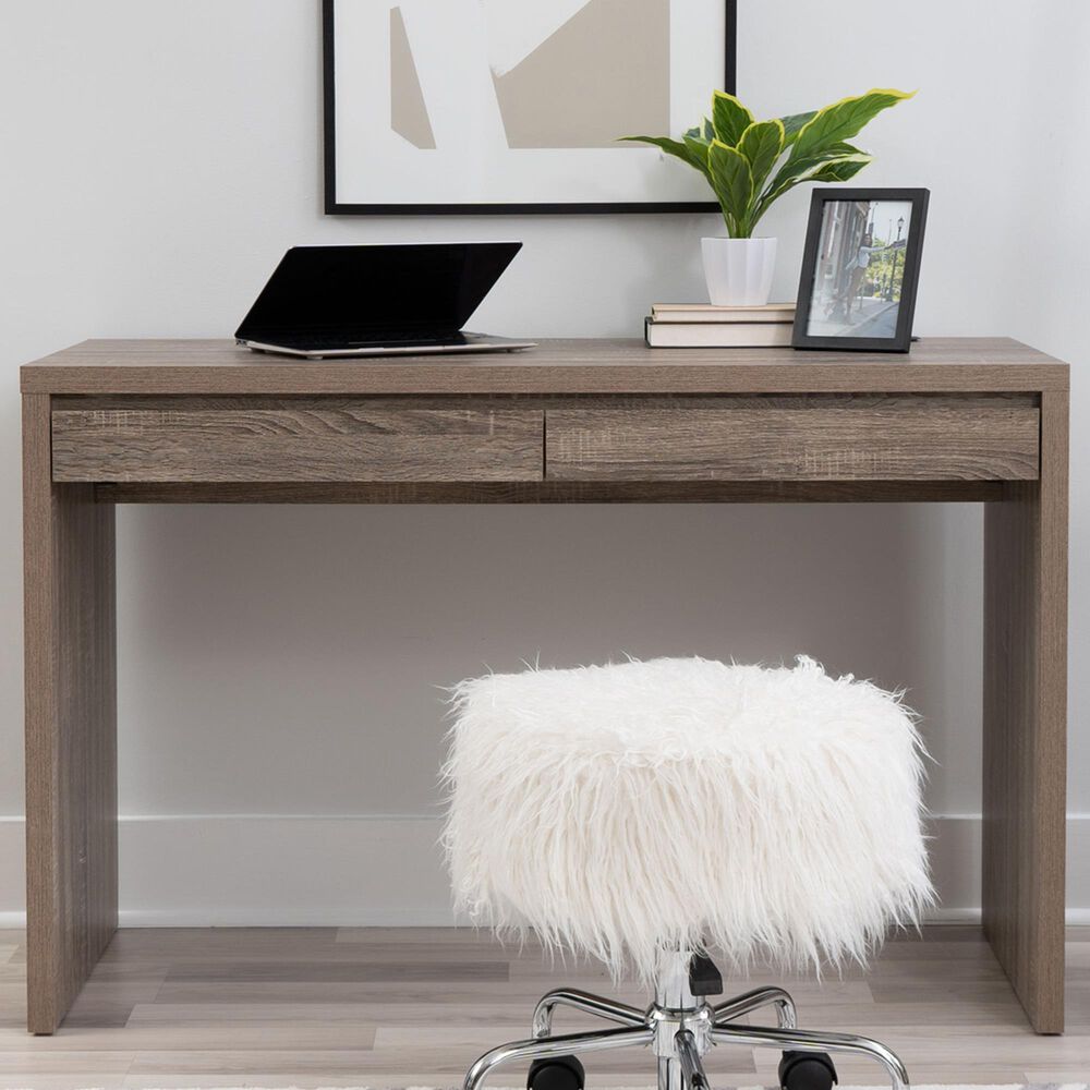 Linon Home Decor Tracey 2-Drawer Parson Desk in Grey Wash, , large