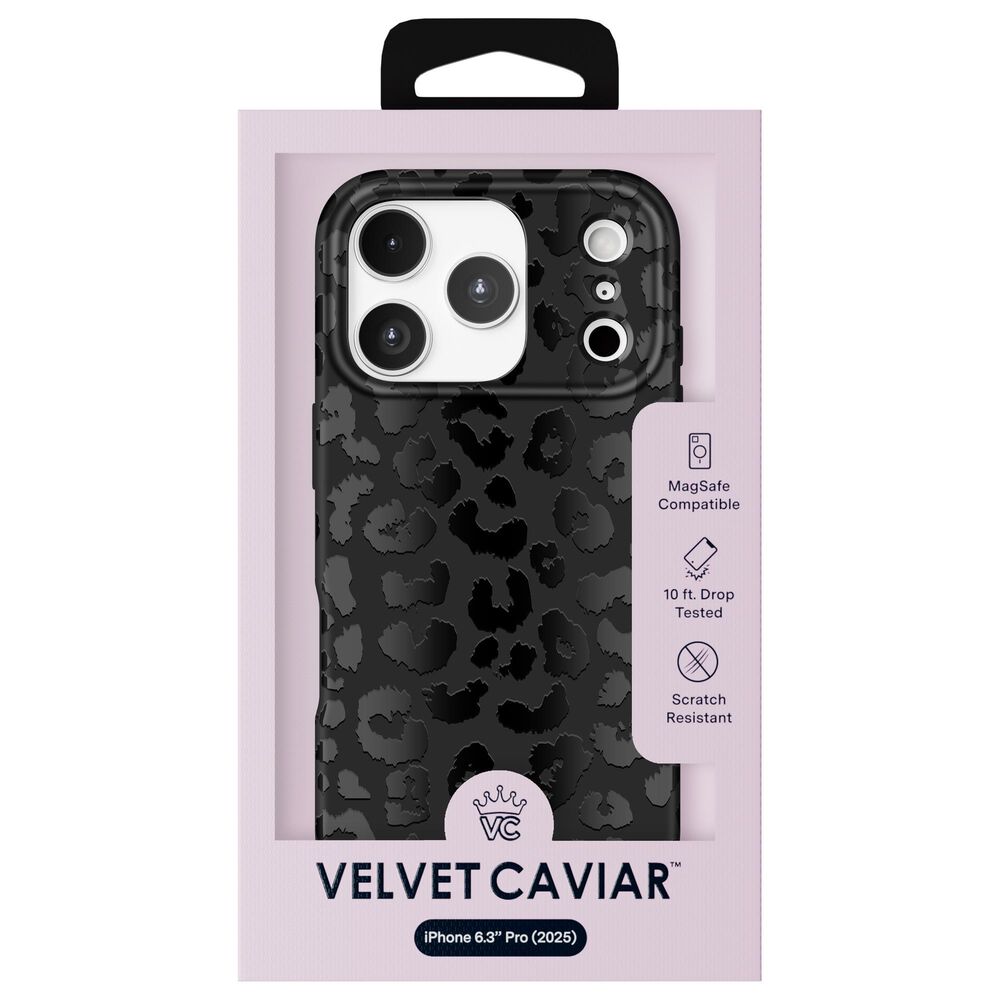 Velvet Caviar MagSafe Case For Apple iPhone 17 Pro in Black Leopard, , large