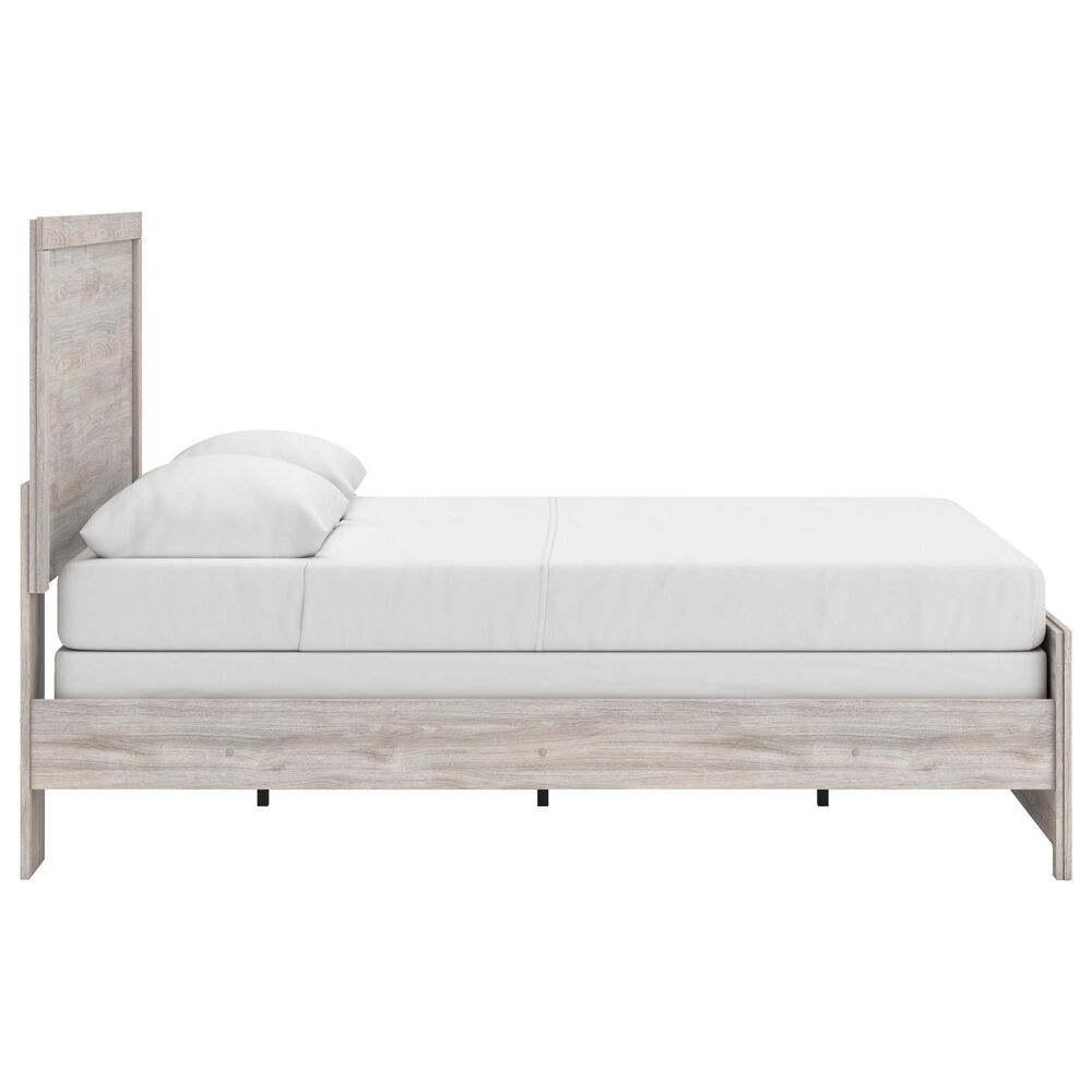 Ashley Broachmyn Queen Bed with Two Nightstands in Light Gray, , large