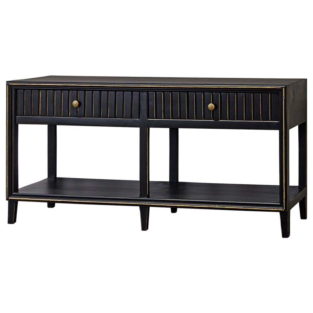 Rustic Root Classic Riley Sofa Table in Golden Black, , large