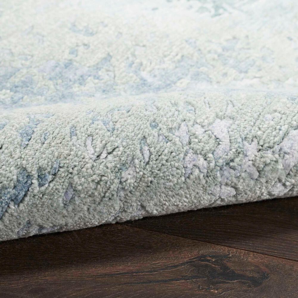 Nourison Silk Shadows 2&#39; x 3&#39; Blue and Green Area Rug, , large