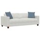Emerald Home Furnishings Bianca Stationary Sleeper Sofa in Snowdrift, , large