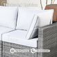 HOMLUX 7-Piece Patio Conversation Set with Grey Wicker in Gray, , large
