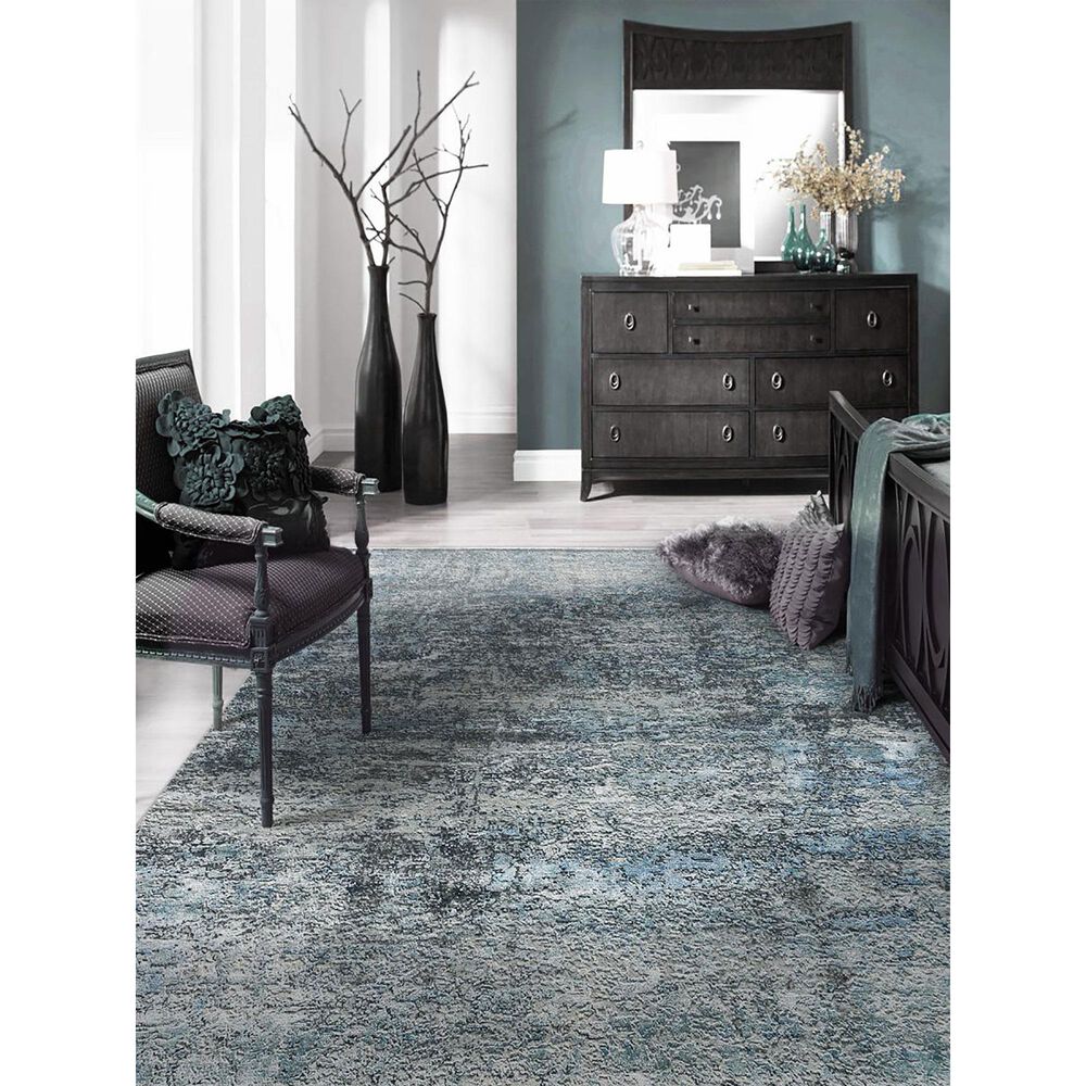 Amer Rugs Mystique 10&#39; x 14&#39; Polo Blue Area Rug, , large