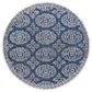 Surya Granada GND-2308 8" Round Dark Blue, Ivory and Charcoal Area Rug, , large