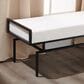 Slatehouse Zara Metal and Upholstered Bench in Black, , large