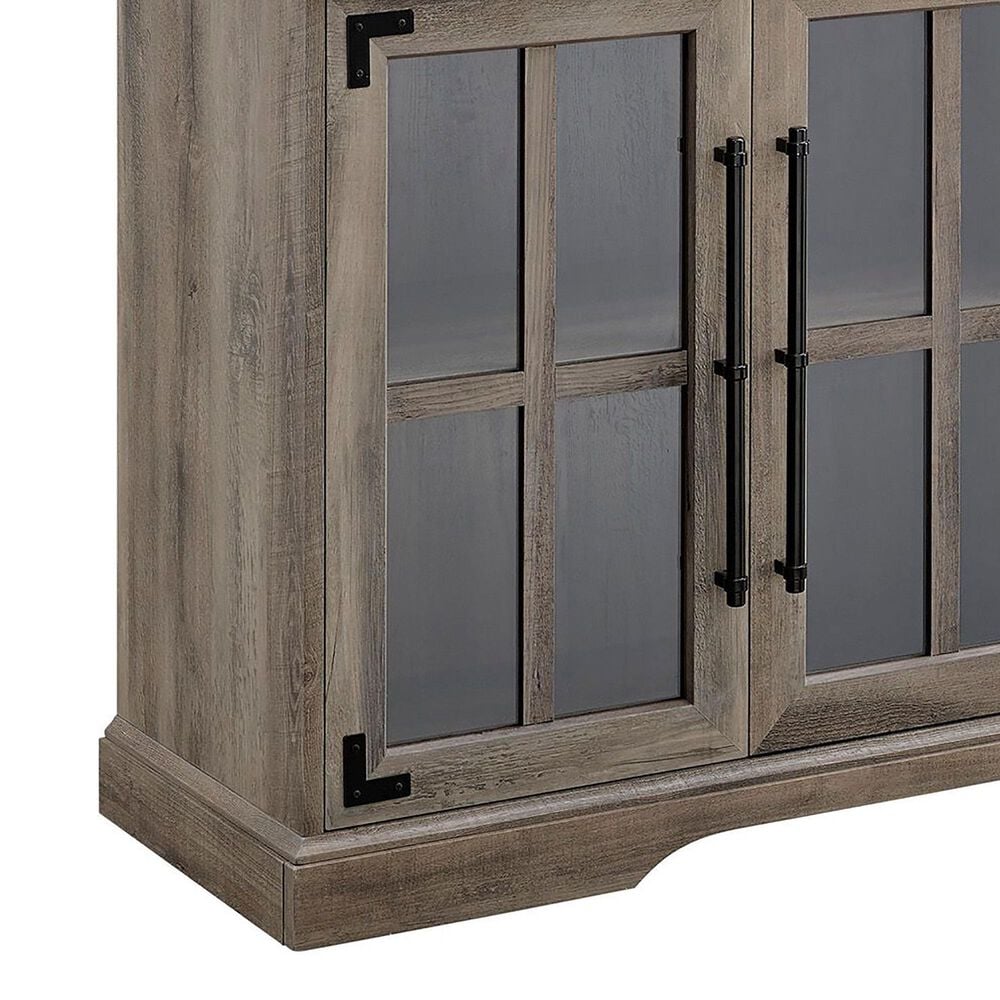Walker Edison Abigail 58&quot; TV Stand in Grey Wash, , large