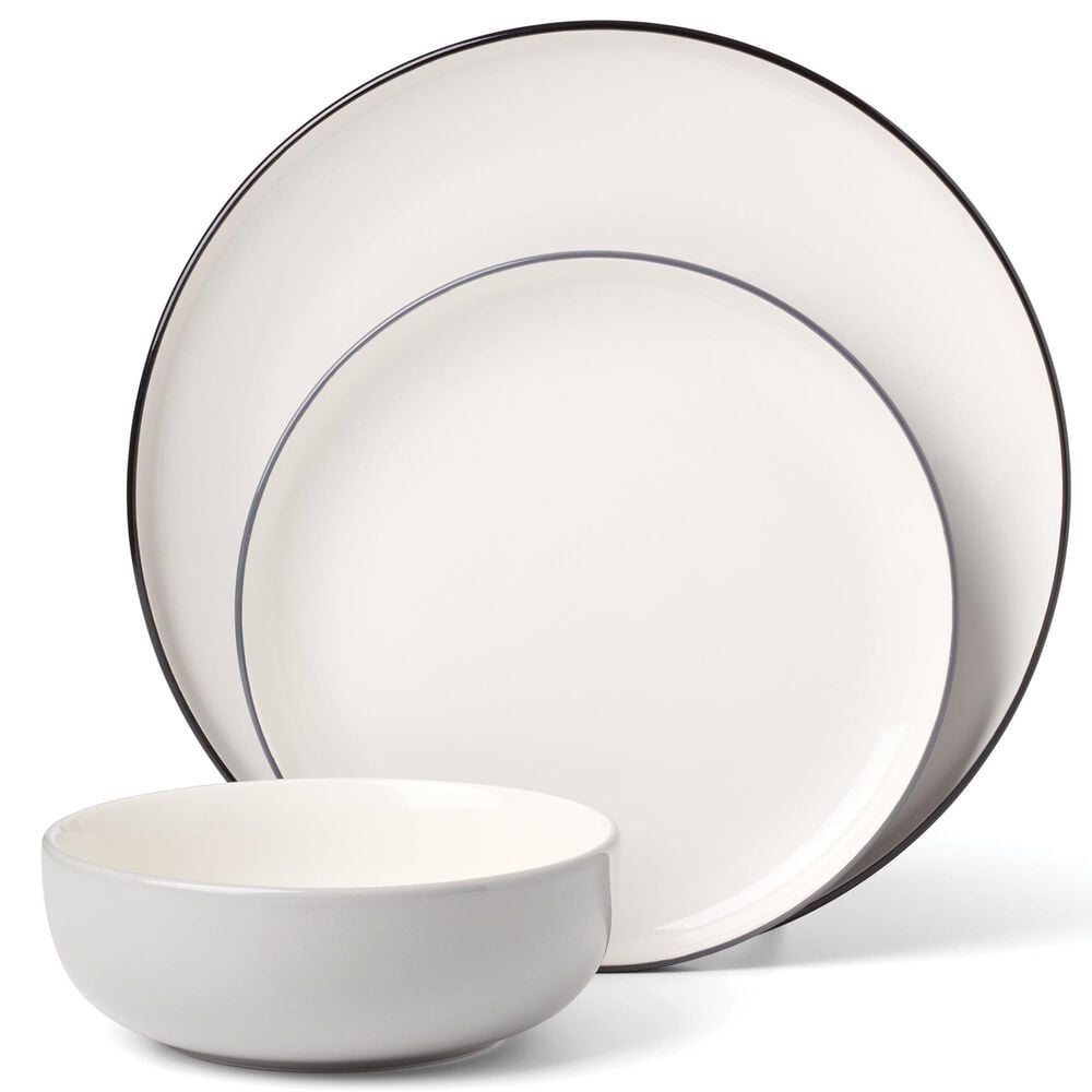 Oneida 24/7 Colors 12-Pice Dinnerware Set in Pumice, , large