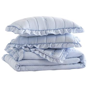Hampton Park Liv 3-Piece Full/Queen Quilt Set in Blue, , large