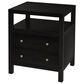 Butler Specialty Company Nora 2 Drawer Nightstand with Open Shelf in Coffee Brown, , large