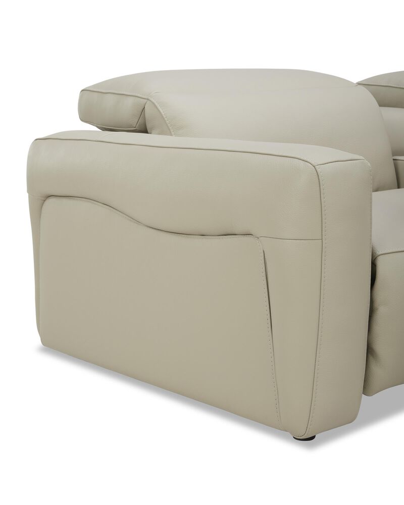 Interlochen 6-Piece Leather Power Reclining Sectional in Azure Odyssey, , large
