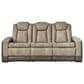 Ashley Next-Gen DuraPella Power Reclining Sofa in Sand, , large