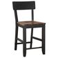 Steve Silver Bermuda Counter Stool in Black and Dark Acacia, , large