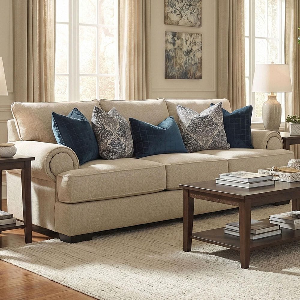 Creature Comforts Tatum Stationary Sofa in Sand, , large