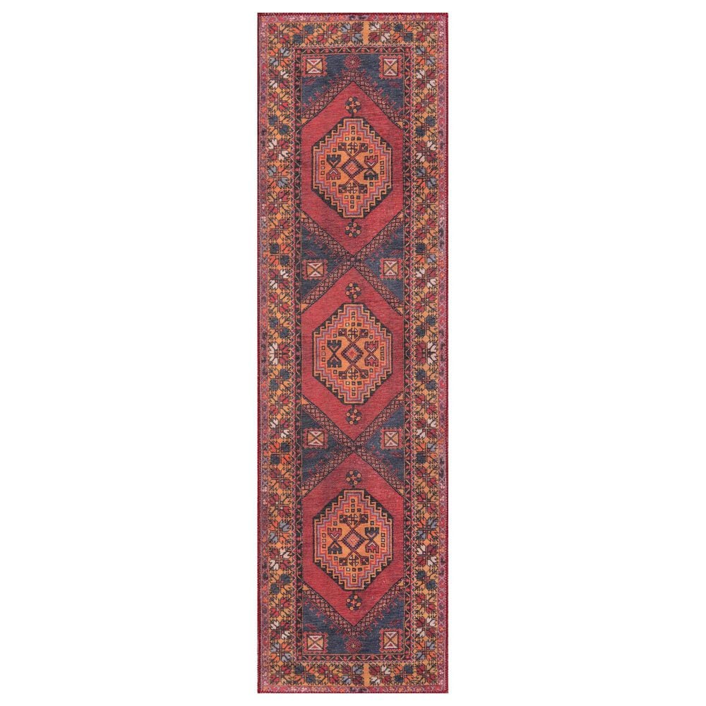 Momeni Afshar AFS-16 2"3" x 7"6" Red Runner, , large