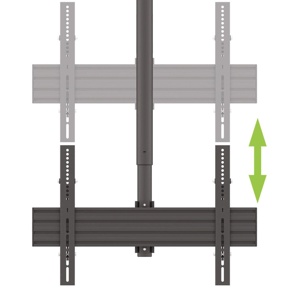 Kanto Outdoor TV Ceiling Mount for 37" - 70" TVs in Black, , large
