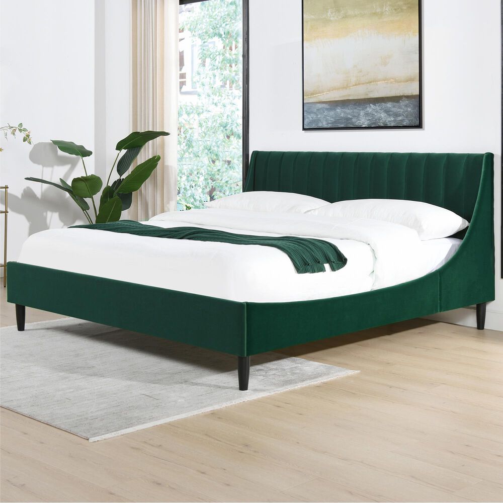 Jennifer Taylor Home Aspen King Platform Bed in Evergreen, , large