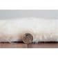 Linon Maven Faux Rabbit 5" x 7" White Area Rug, , large