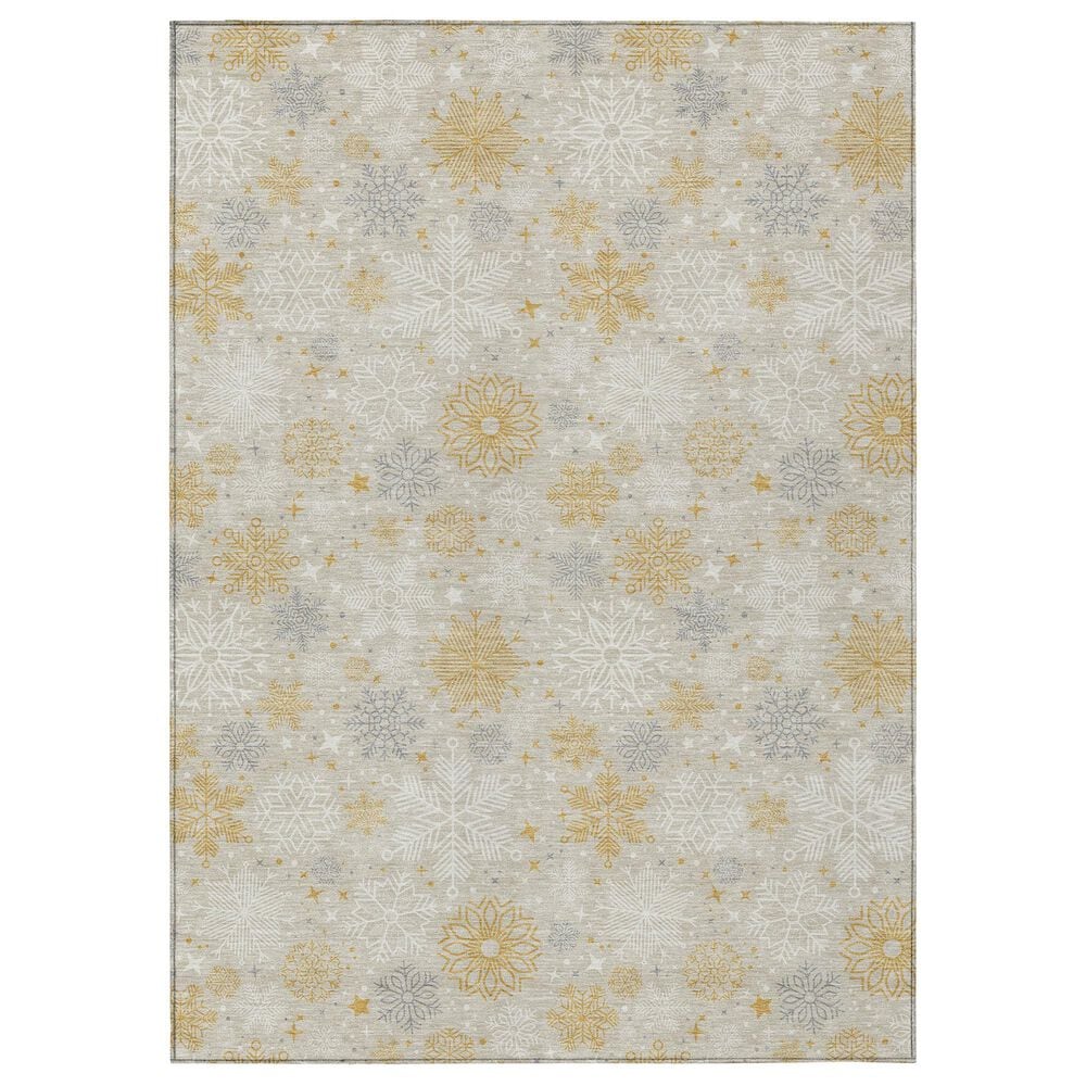 Dalyn Rug Company Wonderland WN31 5" x 7"6" Beige Indoor/Outdoor Area Rug, , large