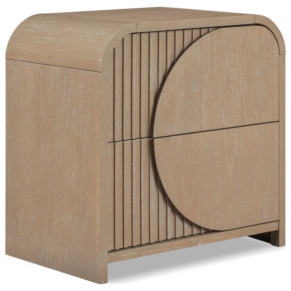 Furniture of America Tangentry 2-Drawer Nightstand in Natural, , large
