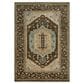 RIZZY Belmont 10" x 14" Dark Brown and Light Blue Area Rug, , large
