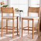 Baxton Studio Chatura Bar Stool in Honey (Set of 2), , large