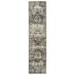 Oriental Weavers Georgia Medallion 429G0 Gray and Black 1"10" x 7"6" Runner, , large