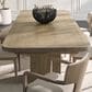 Fairfield Chair Everett Double Pedestal Dining Table in Biscotti and Brushed Brass- Table Only, , large