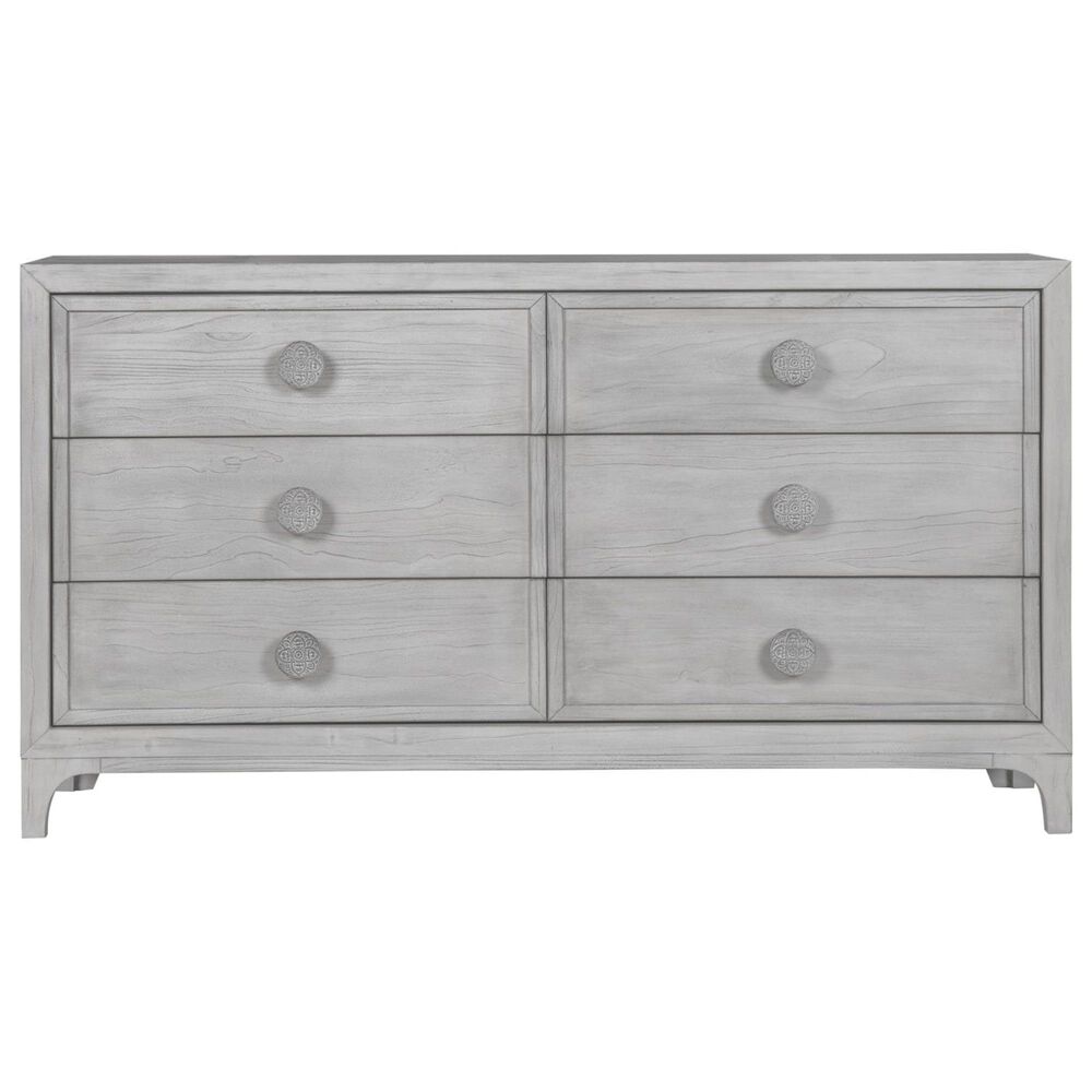 Urban Home Boho Chic Dresser and Mirror in Washed White, , large