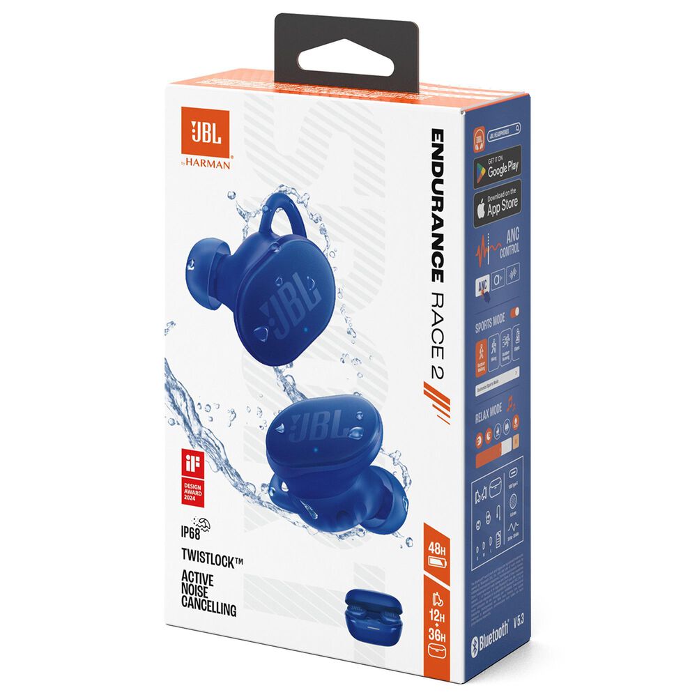 JBL Endurance Race 2 True Wireless Earbuds in Blue, , large