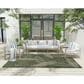 Nourison Garden Oasis GOA02 Green and Ivory 6" x 9" Indoor/Outdoor Area Rug, , large
