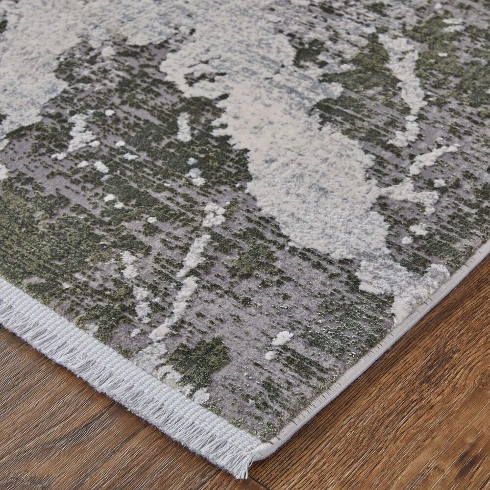 Feizy Cadiz 39N5F 11&#39;6&quot; x 14&#39;6&quot; Green and Ivory Area Rug, , large