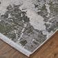 Feizy Cadiz 39N5F 11"6" x 14"6" Green and Ivory Area Rug, , large
