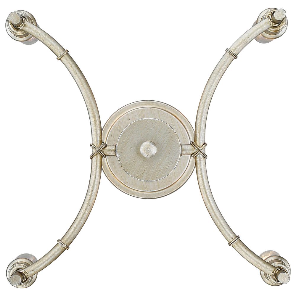 Golden Lighting Cambay 4-Light Semi-Flush in White Gold, , large