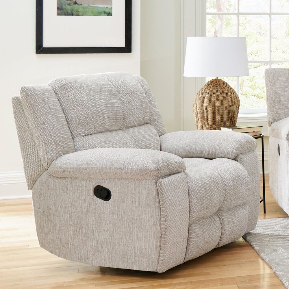 Simeon Collection Buster 3-Piece Manual Living Room Set in Opal Taupe, , large
