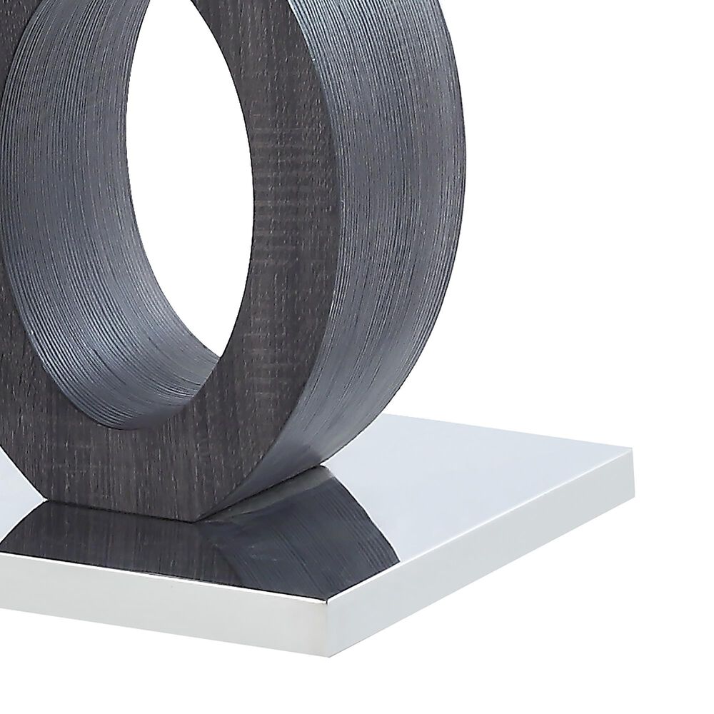 Modern Market Coffee Table in Grey, White and Silver, , large