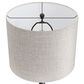 LumiSource Lenuxe 24" Metal Table Lamp with Natural Linen Shade in Oil Rubbed Bronze (Set of 2), , large