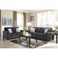 Ashley Altari Stationary Sofa and Loveseat Set in Slate, , large