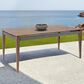 Blue River Orbit Outdoor Rectangular Dining Table in Weathered Brown - Table Only, , large