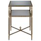 Ashley Cloverty 3-Piece Occasional Table Set in Aged Gold and Clear, , large